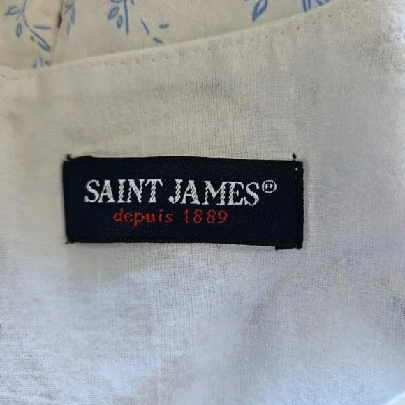 Saint James Floral Boho Casual Mini Coastal Feminine Dress Size US 4. - Picture 11 of 13